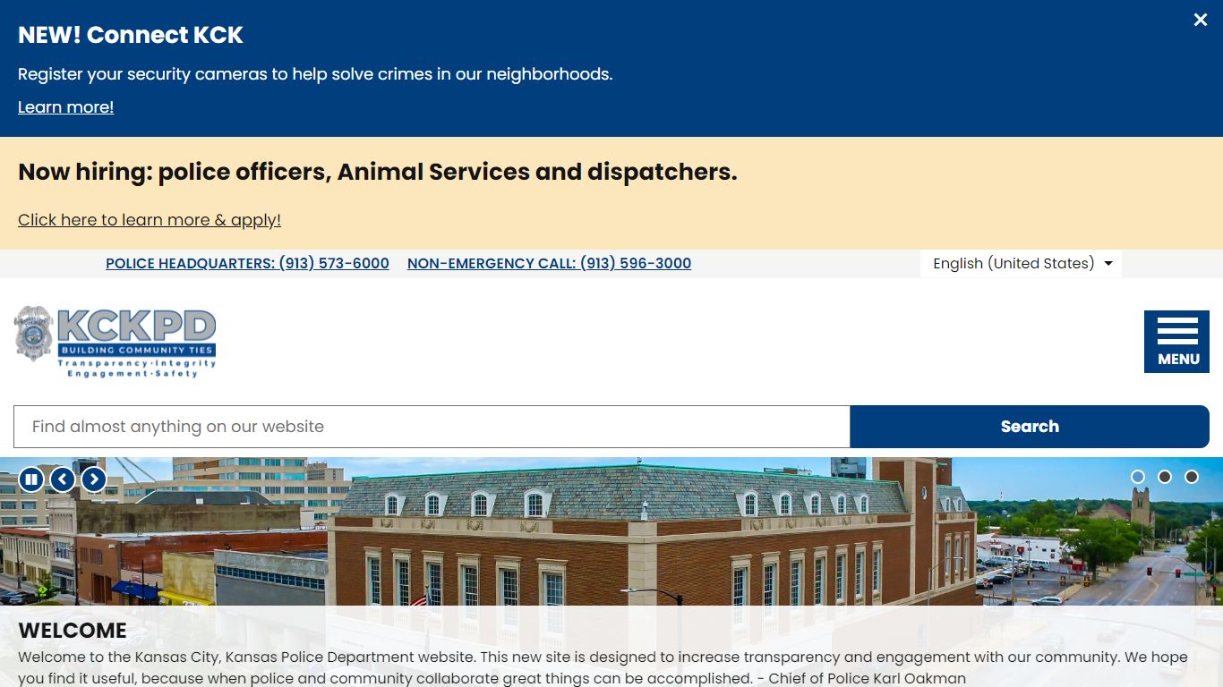 Home Kansas City, Kansas Police Department